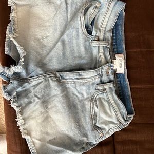Pink size 10 jean shorts
